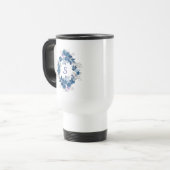 Schmetterlings-Reisebecher mit Blumenmuster Reisebecher (Vorderseite Links)