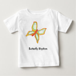 Schmetterlings-Rhythmusbaby T-Shirt