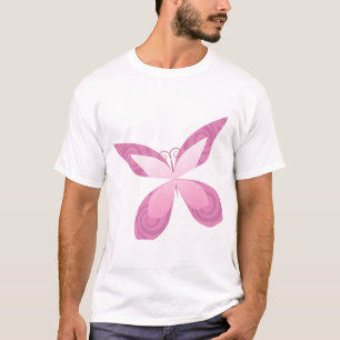 Schmetterlings-rosa Band T-Shirt