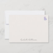 Schmetterlings-Röte Rosa Lila Wildblume Dankeskarte (Rückseite)