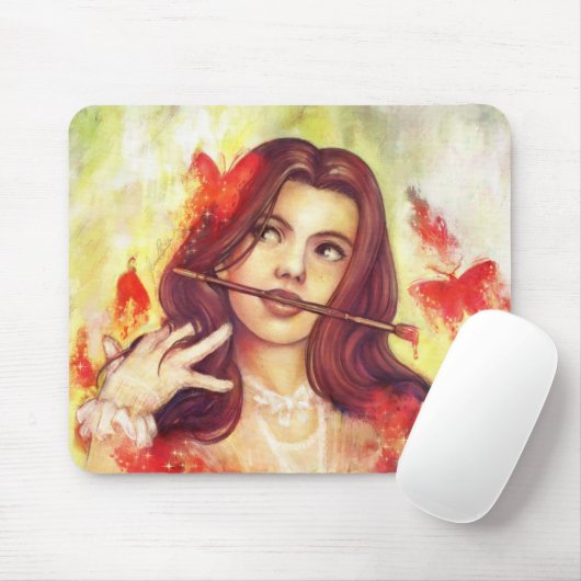 "Schmetterlings-Ruf" Mousepad (Mit Mouse)