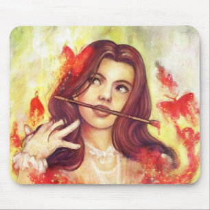 "Schmetterlings-Ruf" Mousepad