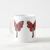 Schmetterlings-Schirm-Fusionsbecher Kaffeetasse (Vorderseite Links)