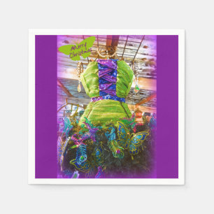 Schmetterlings-Schneiderpuppe-Weihnachtsbaum Serviette