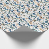 Schmetterlings-Schönheiten Geschenkpapier (Ecke)