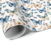 Schmetterlings-Schönheiten Geschenkpapier (Rolleneckpunkt)