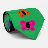 Schmetterlings-Schwarm Krawatte (Gerollt)