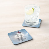 Schmetterlings-"so geliebtes" Gedicht Untersetzer (Rechte Seite)