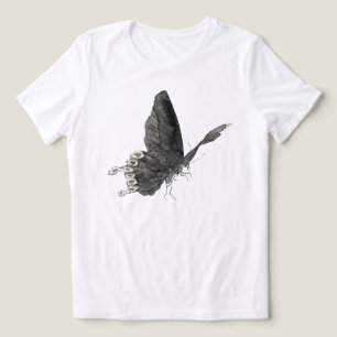 Schmetterlings-Spaß-Illustration Grafik Tri-Blend Shirt