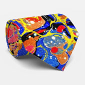 Schmetterlings-Spritzen gemarmorte Krawatte (Gerollt)