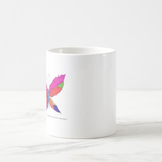 Schmetterlings-Spritzen Kaffeetasse (Mittel)