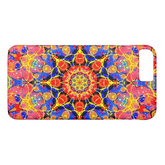 Schmetterlings-Spritzen-Kaleidoskop Case-Mate iPhone Hülle (Rückseite (Horizontal))