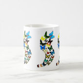 Schmetterlings-Strudel-Tasse Kaffeetasse (Mittel)