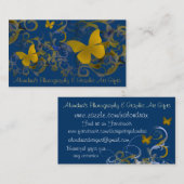 Schmetterlings-Strudel Visitenkarte (Vorne/Hinten)