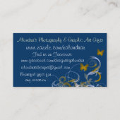 Schmetterlings-Strudel Visitenkarte (Rückseite)