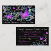 Schmetterlings-Strudel Visitenkarte (Vorne/Hinten)