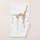 Schmetterlings-Tänzer Badhandtuch Set (Handtuch)