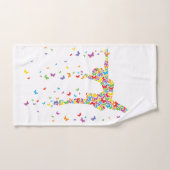 Schmetterlings-Tänzer Badhandtuch Set (Handtuch)