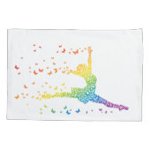 Schmetterlings-Tänzer Kissenbezug (Rückseite)