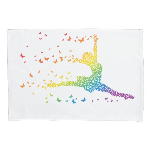 Schmetterlings-Tänzer Kissenbezug (Vorderseite)