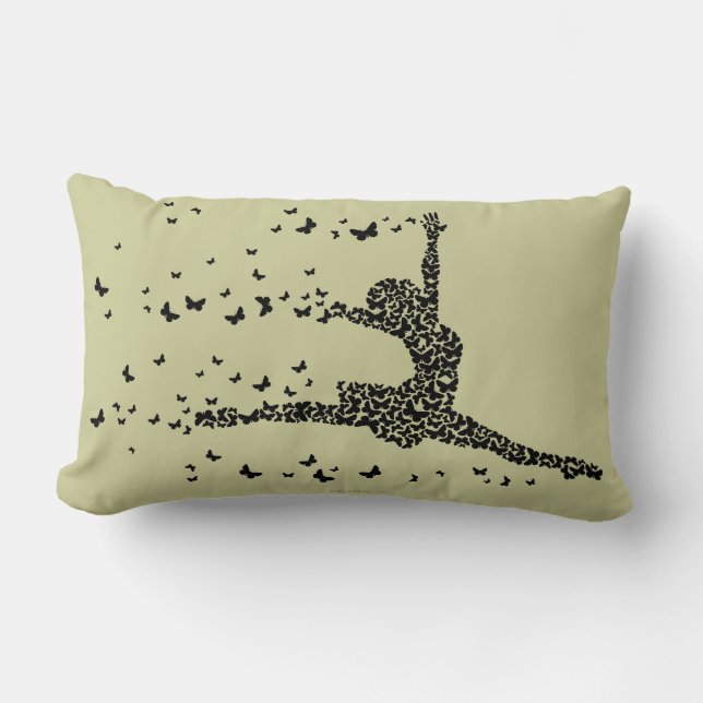 Schmetterlings-Tänzer Lendenkissen (Vorderseite)