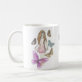 Schmetterlings-Tasse - 15 Unze Kaffeetasse (Links)