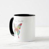 Schmetterlings-Tasse Color Splash Tasse (Vorderseite Links)