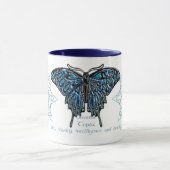 Schmetterlings-Tasse Dezembers Birthstone Tasse (Zentrum)