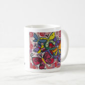 Schmetterlings-Tasse Kaffeetasse (VorderseiteRechts)