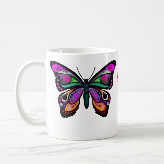 Schmetterlings-Tasse Kaffeetasse (Links)