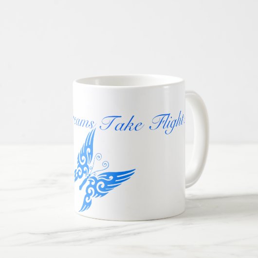 Schmetterlings-Tasse Kaffeetasse (VorderseiteRechts)