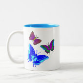 Schmetterlings-Tasse Zweifarbige Tasse (Links)