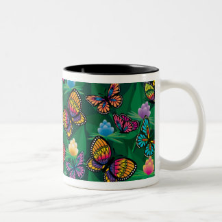 SCHMETTERLINGS-TASSE ZWEIFARBIGE TASSE
