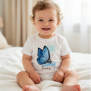 Schmetterlings-Themen-T-Shirt zum 1. Geburtstag Baby T-shirt