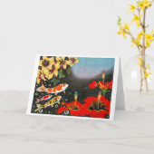 Schmetterlings-Traum II (die Form des Raumes) Karte (Gelbe Blume)