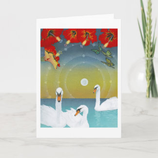 Schmetterlings-Traum IV (magisches Moonset) Karte