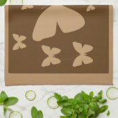 Schmetterlings-Tuch Browns TAN Handtuch (Gefaltet)
