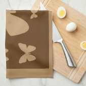 Schmetterlings-Tuch Browns TAN Handtuch (Viertel Falte)