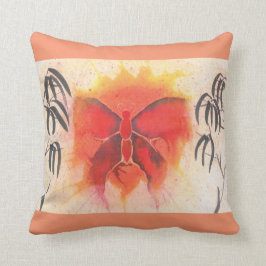 Schmetterlings-u. Bambus-Wurfs-Kissen Kissen