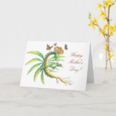 Schmetterlings- u. -drachekarte der Mutter Tages Karte (Gelbe Blume)