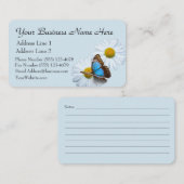 Schmetterlings-u. Gänseblümchen-Visitenkarte Visitenkarte (Vorne/Hinten)