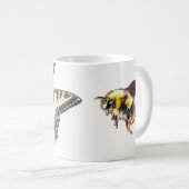 Schmetterlings-u. Hummel-Tasse Kaffeetasse (VorderseiteRechts)