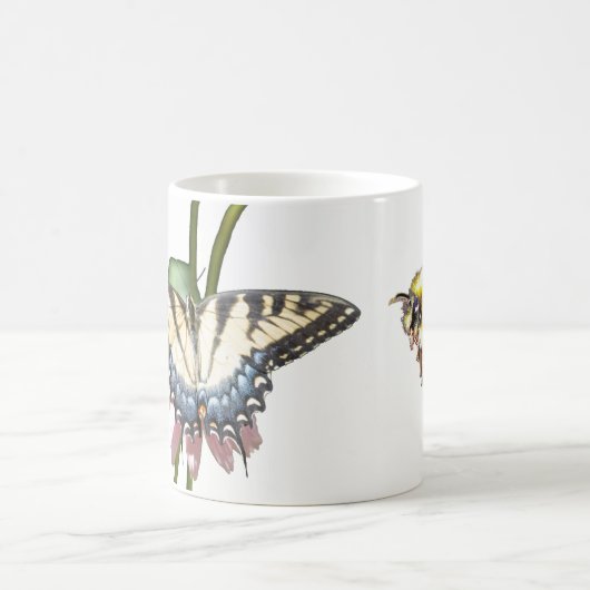 Schmetterlings-u. Hummel-Tasse Kaffeetasse (Mittel)