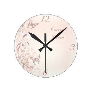 Schmetterlings-Uhr Runde Wanduhr