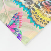 Schmetterlings-und Blumen 9 Fleecedecke (Ecke)