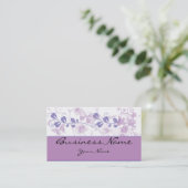 Schmetterlings-Visionen in der lila lila Visitenkarte (Stehend Vorderseite)