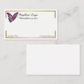 Schmetterlings-Visitenkarte-Logo Visitenkarte (Vorne/Hinten)