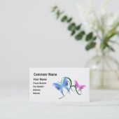 Schmetterlings-Visitenkarte Visitenkarte (Stehend Vorderseite)