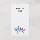 Schmetterlings-Visitenkarte Visitenkarte (Rückseite)