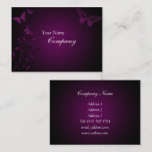 Schmetterlings-Visitenkarte Visitenkarte (Vorne/Hinten)